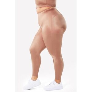 NWOT Women Fabletics Yitty Headliner Shaping High Waist Leggings Brown Sugar 2X